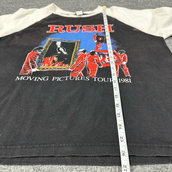 Vintage Rush Men’s Shirt Large Raglan Moving Pictures Tour 1981 - Picture 13 of 13